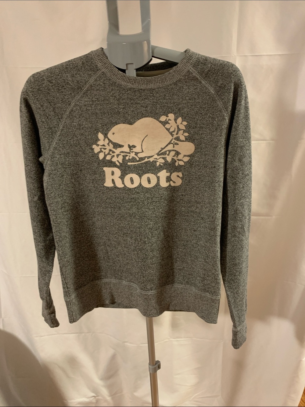 Iconic ROOTS SWEATSHIRT GREY MEDIUM